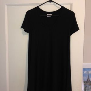 Zara black t shirt dress